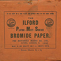 Бромистая бумага ILFORD, 1897.