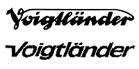 Варианты написания названия компании Voigtlander.