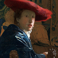 Девушка в красной шляпе. 1665-1667.