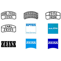 Эволюция логотипа Zeiss.